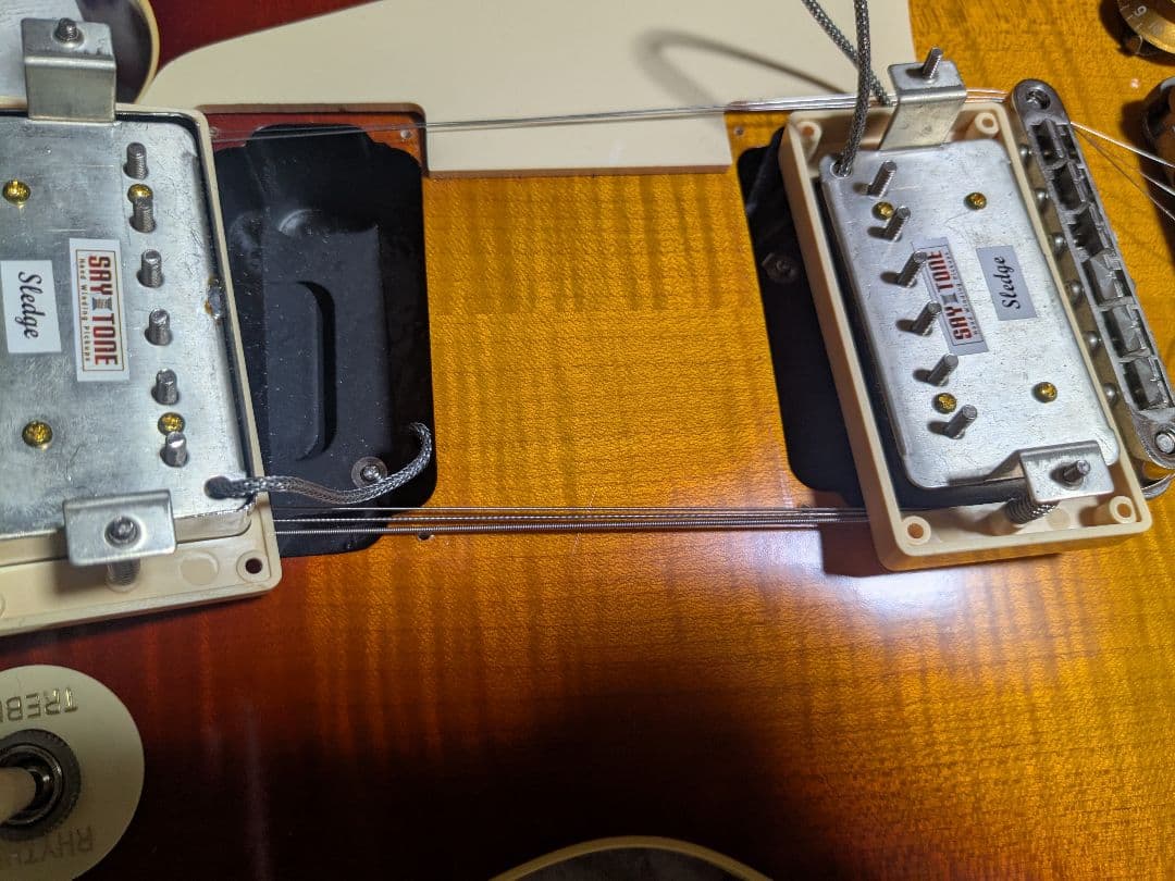 crews OSL FM L crews製セミハードケース付き レスポールタイプ