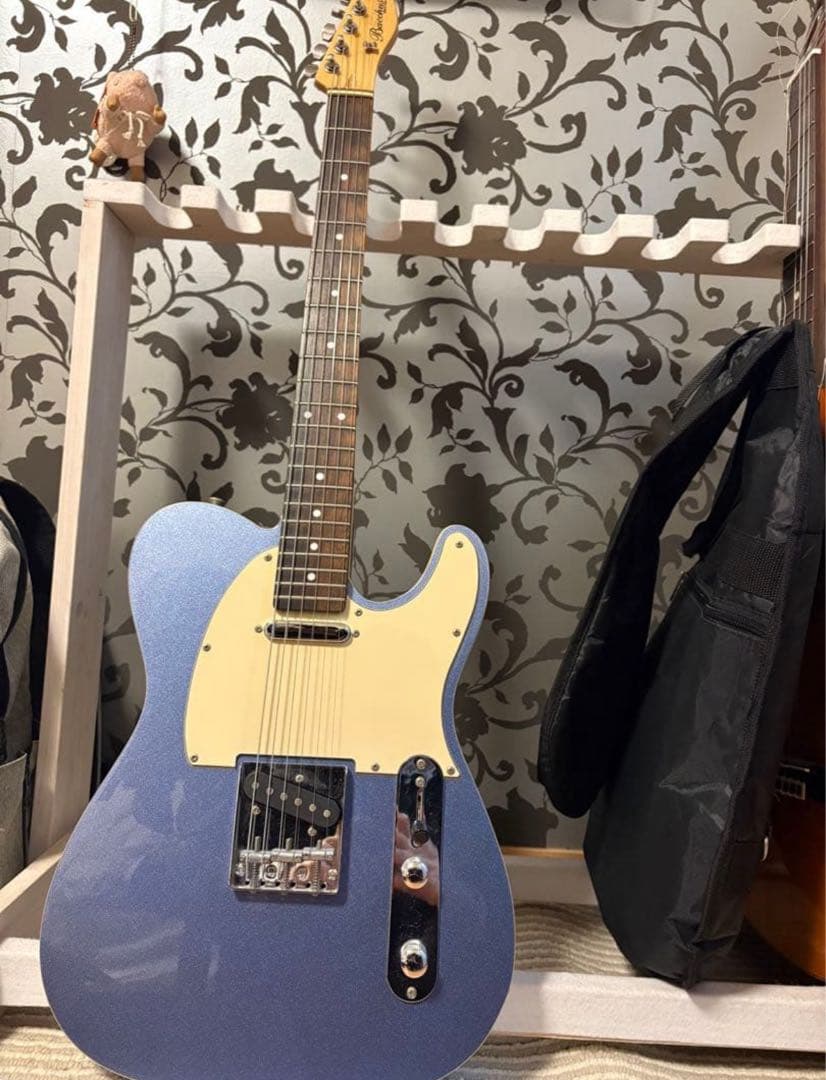 希少　Bacchus テレキャスター　バインディング　青