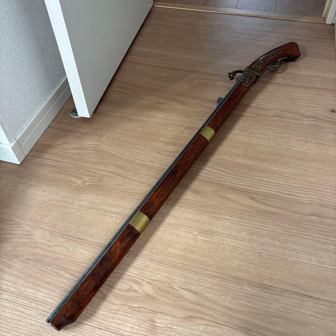 火縄銃レプリカ　フリントロック式ピストル 約70cm