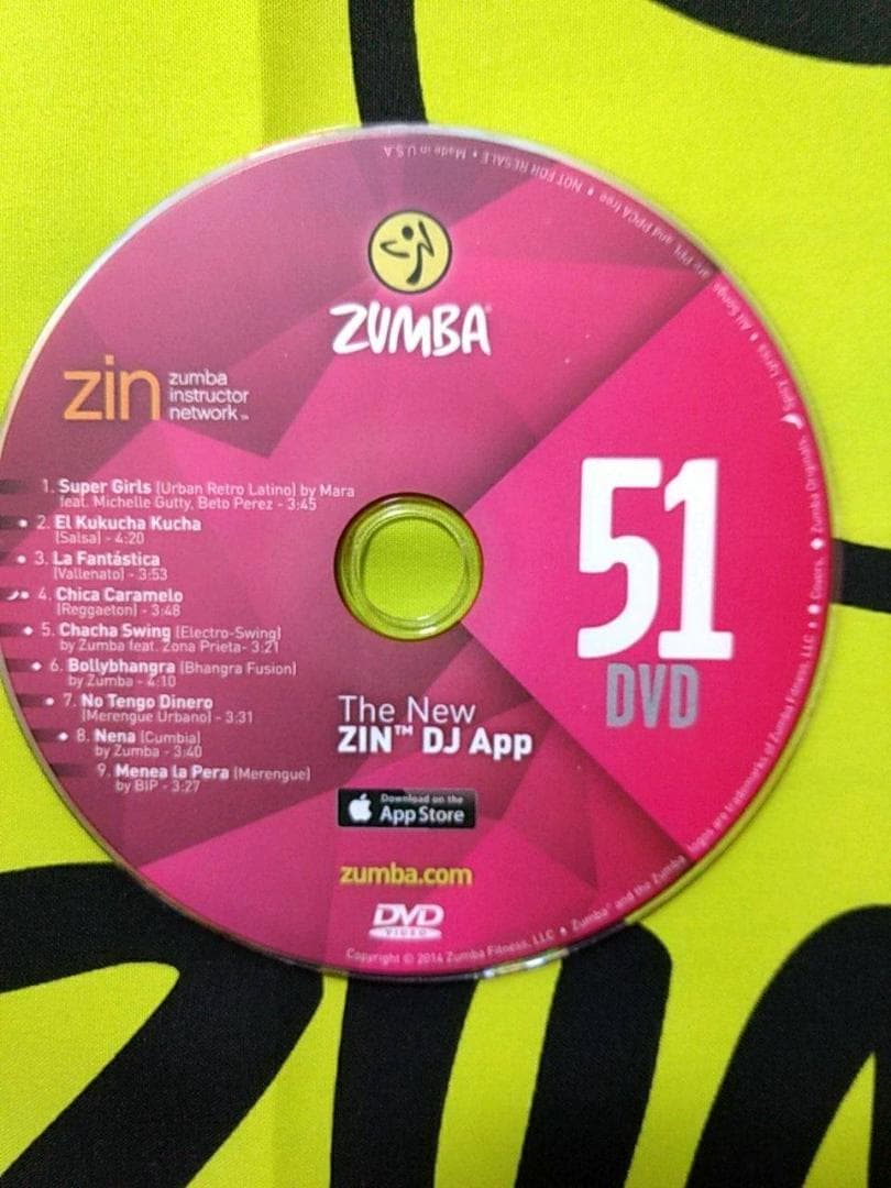 ZUMBA　ズンバ　 CD ＆ DVD 20枚セット　ZIN51 ～ ZIN60
