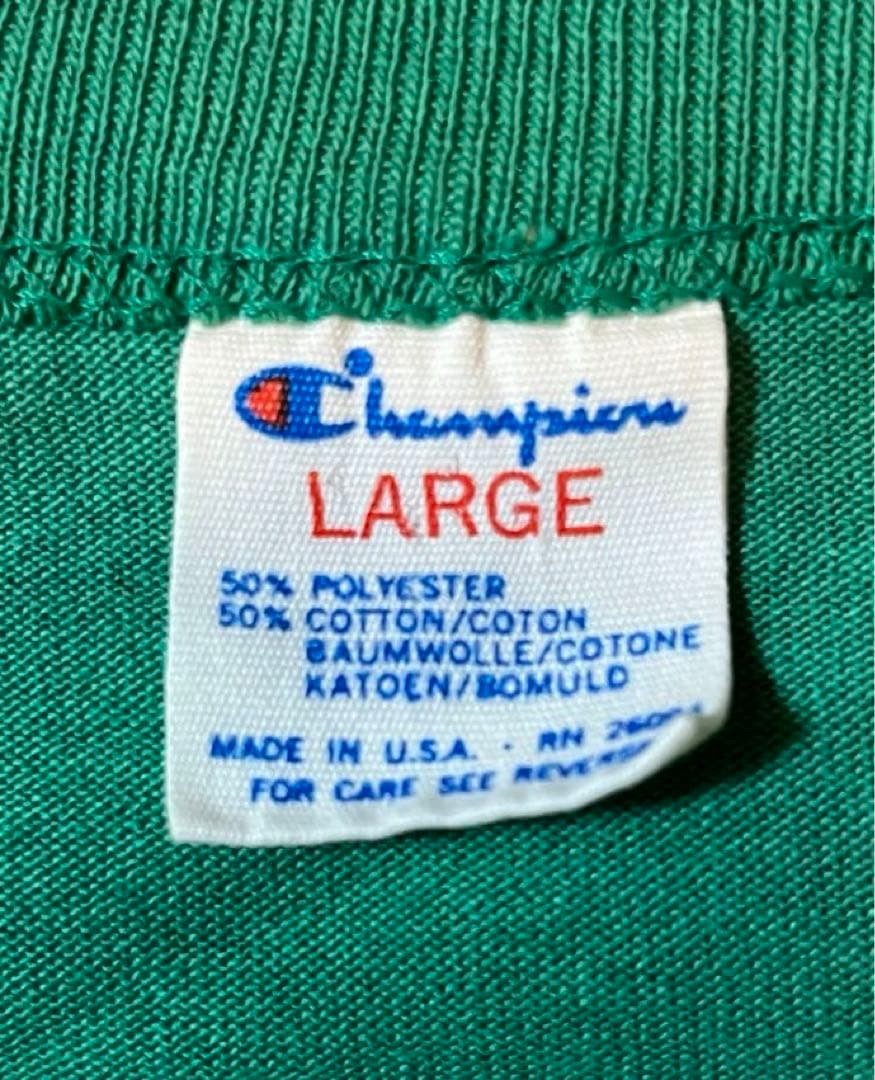 80's USA Champion トリコタグ フットボールTシャツ　L