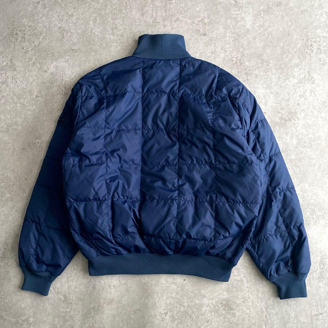 名作 80s 黒タグ エディーバウアー ダウン プルオーバー 紺 L