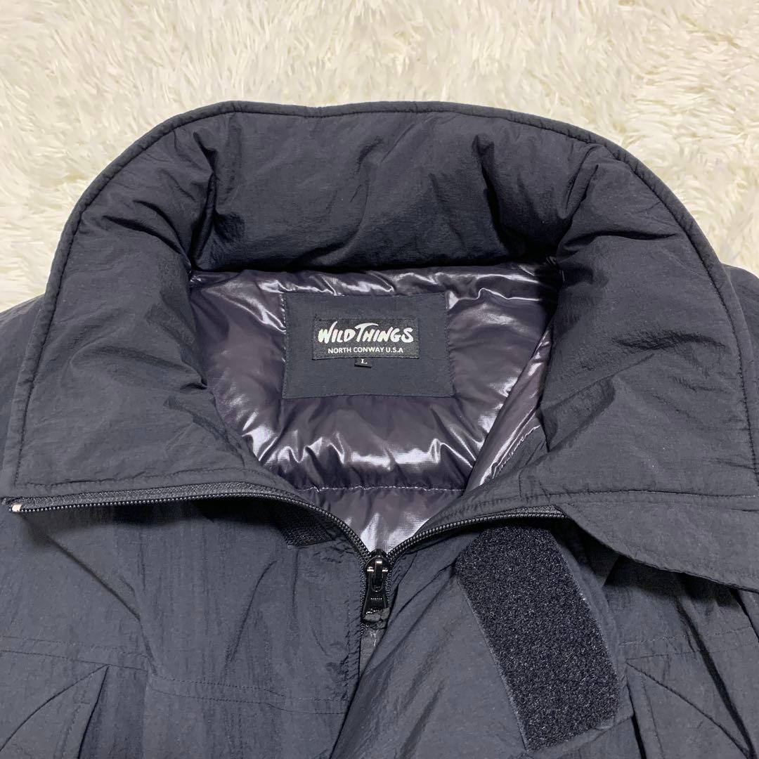 【ワイルドシングス】メンズ　モンスターパーカー　ダウンジャケット　黒　Ｌ