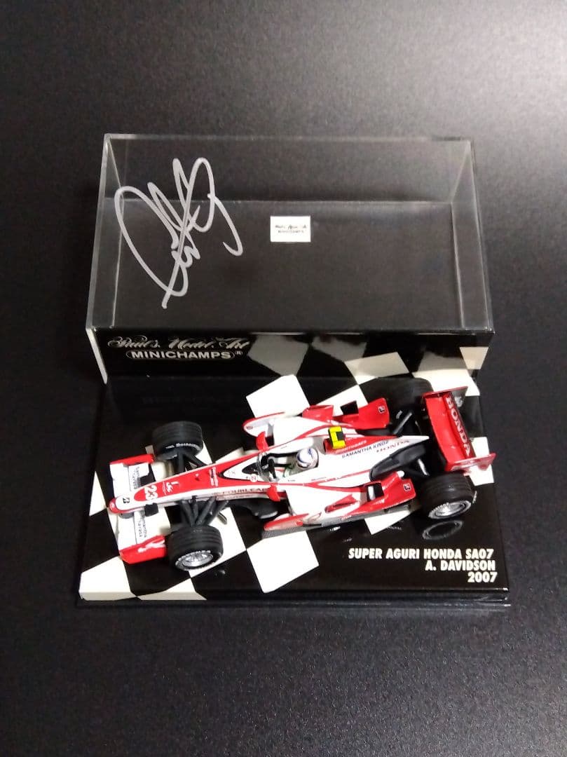 ミニチャンプス アンソニー・デビッドソン ホンダ2007 直筆サイン1/43