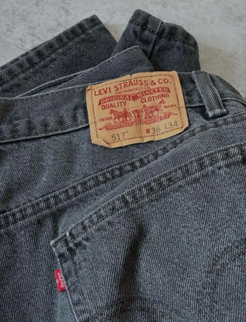 Levi's 517 00s メキシコ製 ブラックデニム W36 L34