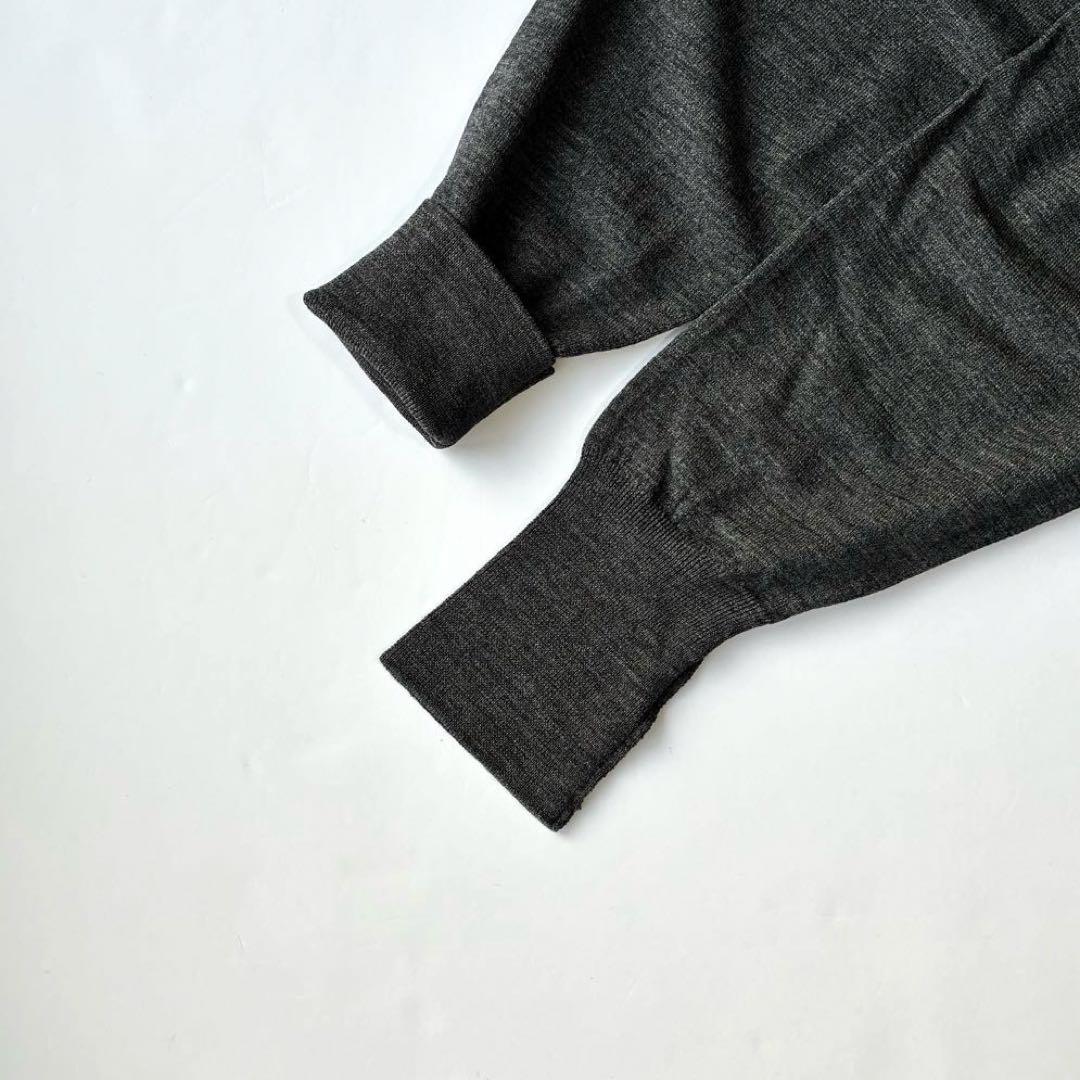 美品 英国製 JOHN SMEDLEY 30G タートルネック ニット セーター