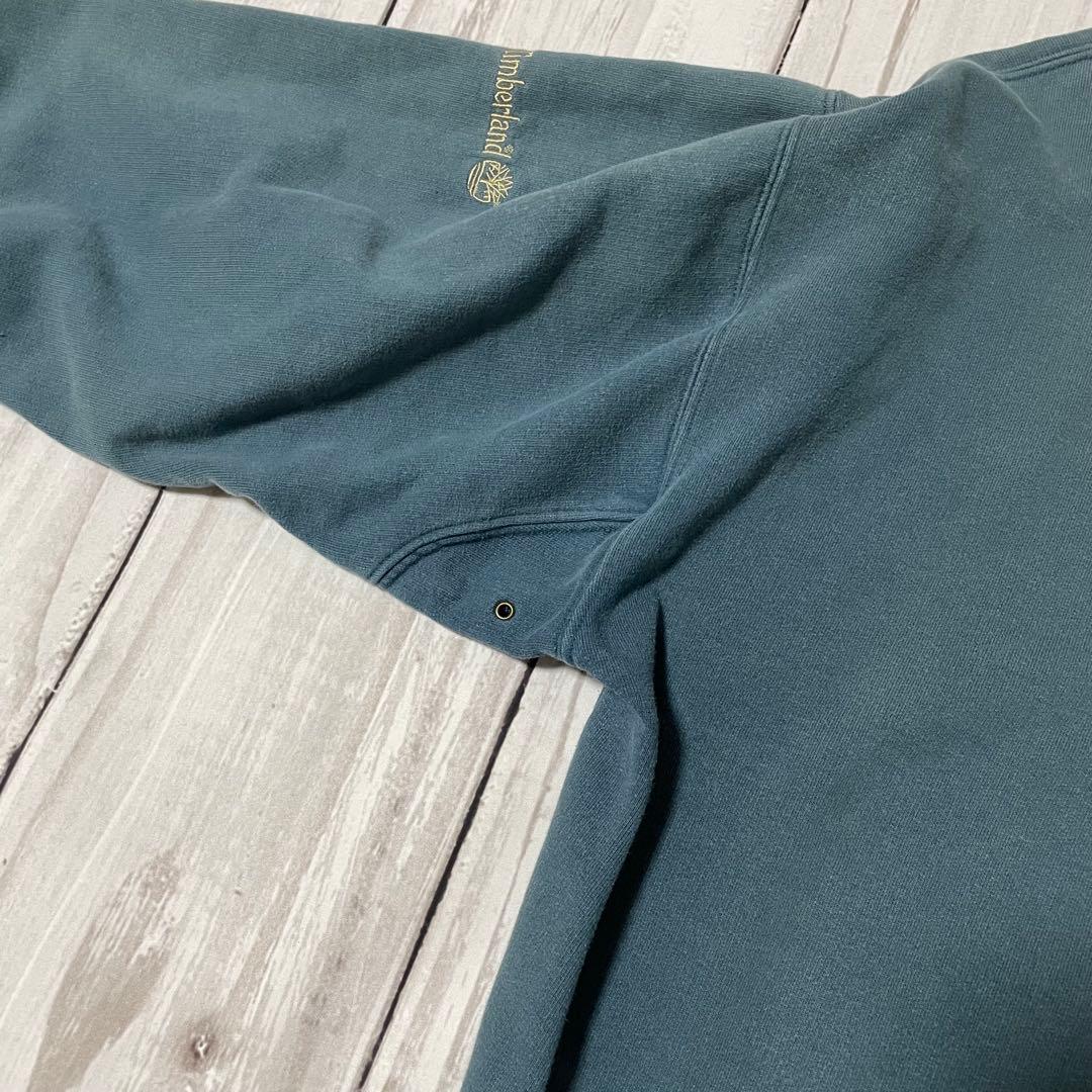 90sイタリア製Timberland鬼フェードヴィンテージボックス短丈トレーナー