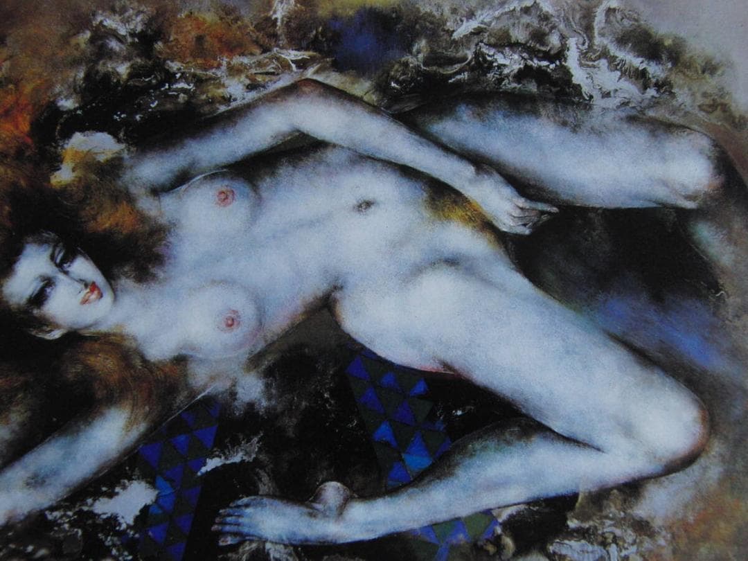 堺幹夫、【煌（きらめき）】、希少な額装用画集より、厳選、新品額装、マット額装付