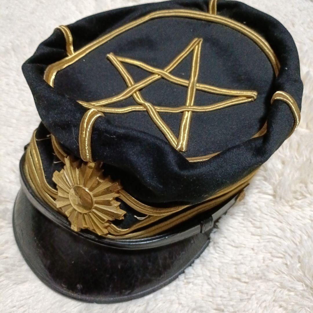 大日本帝国陸軍　大礼帽　制帽　旧日本軍　陸軍　アンティーク　軍帽　五芒星　当時物