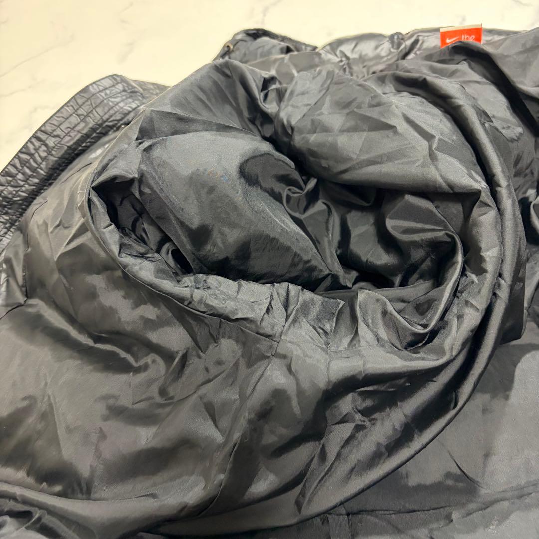 ナイキ ダウンコート ベンチコート フード付き ブラック XL 大きいサイズ