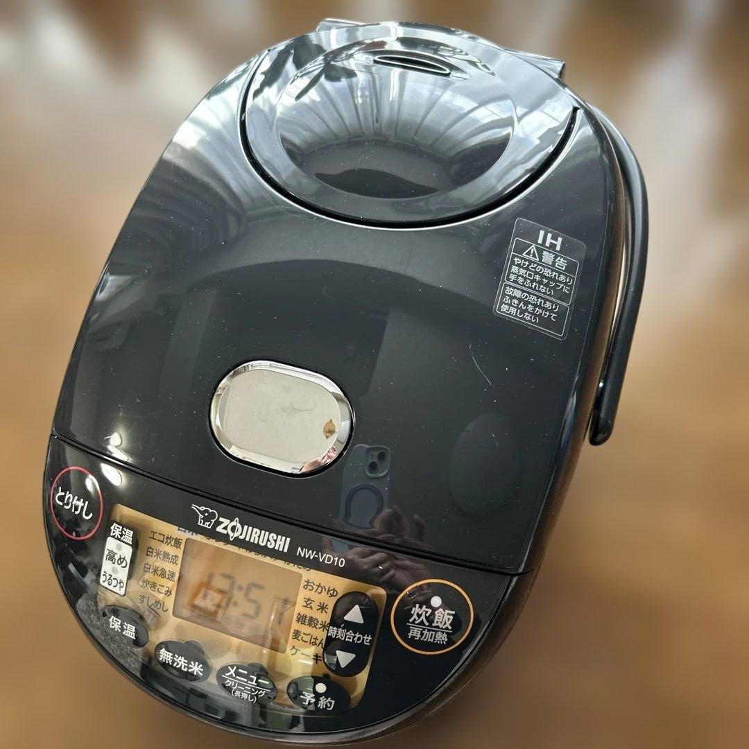 ZOJIRUSHI 炊飯器 1ℓ 5.5合NW-VD10 2024年製 黒