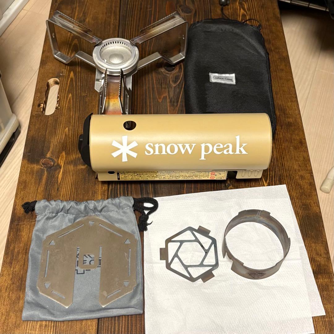 遮熱板風防付き★ peak  & CAMP バーナー (KH)