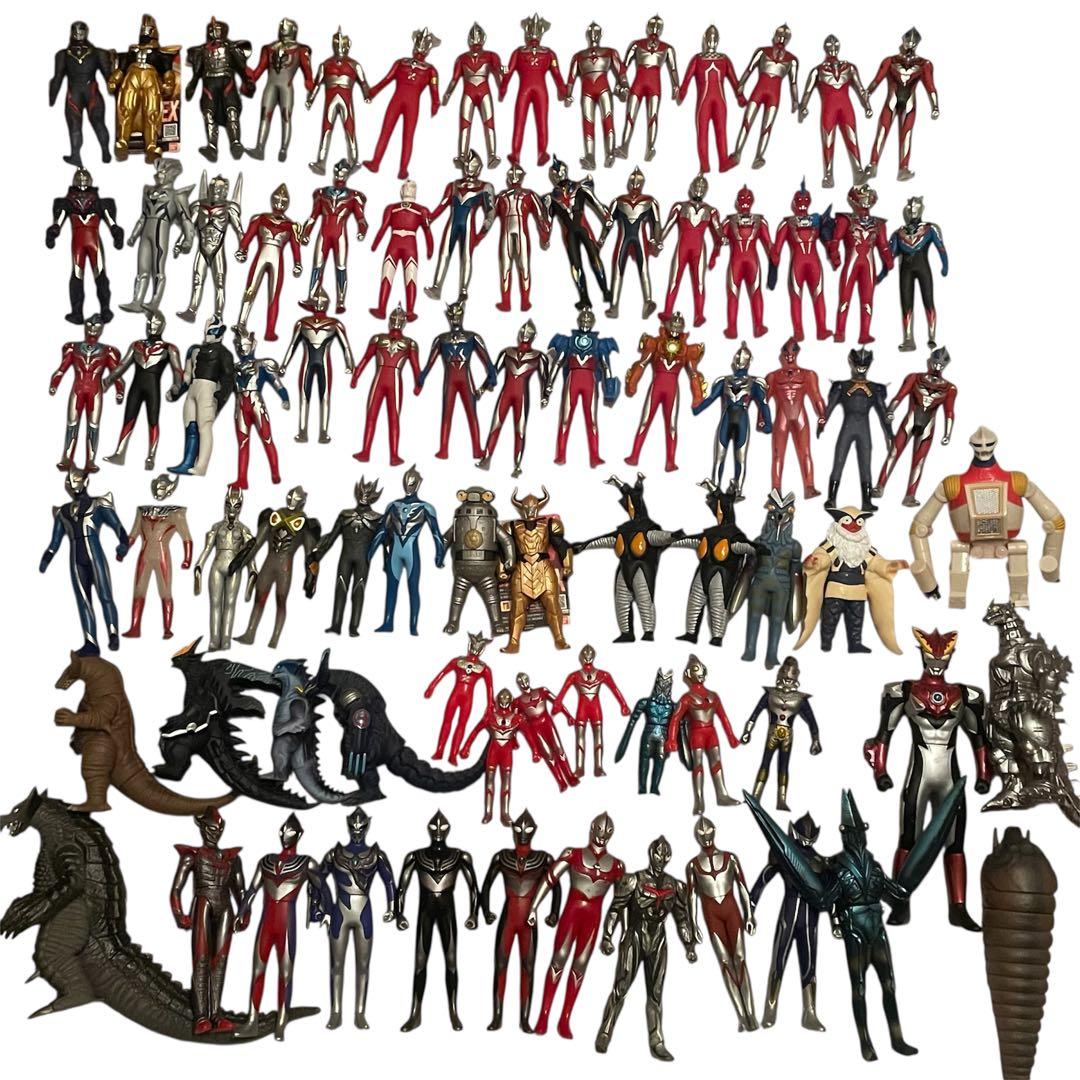 ウルトラマン&ウルトラ怪獣 ゴジラ ソフビ 80体 まとめ売り