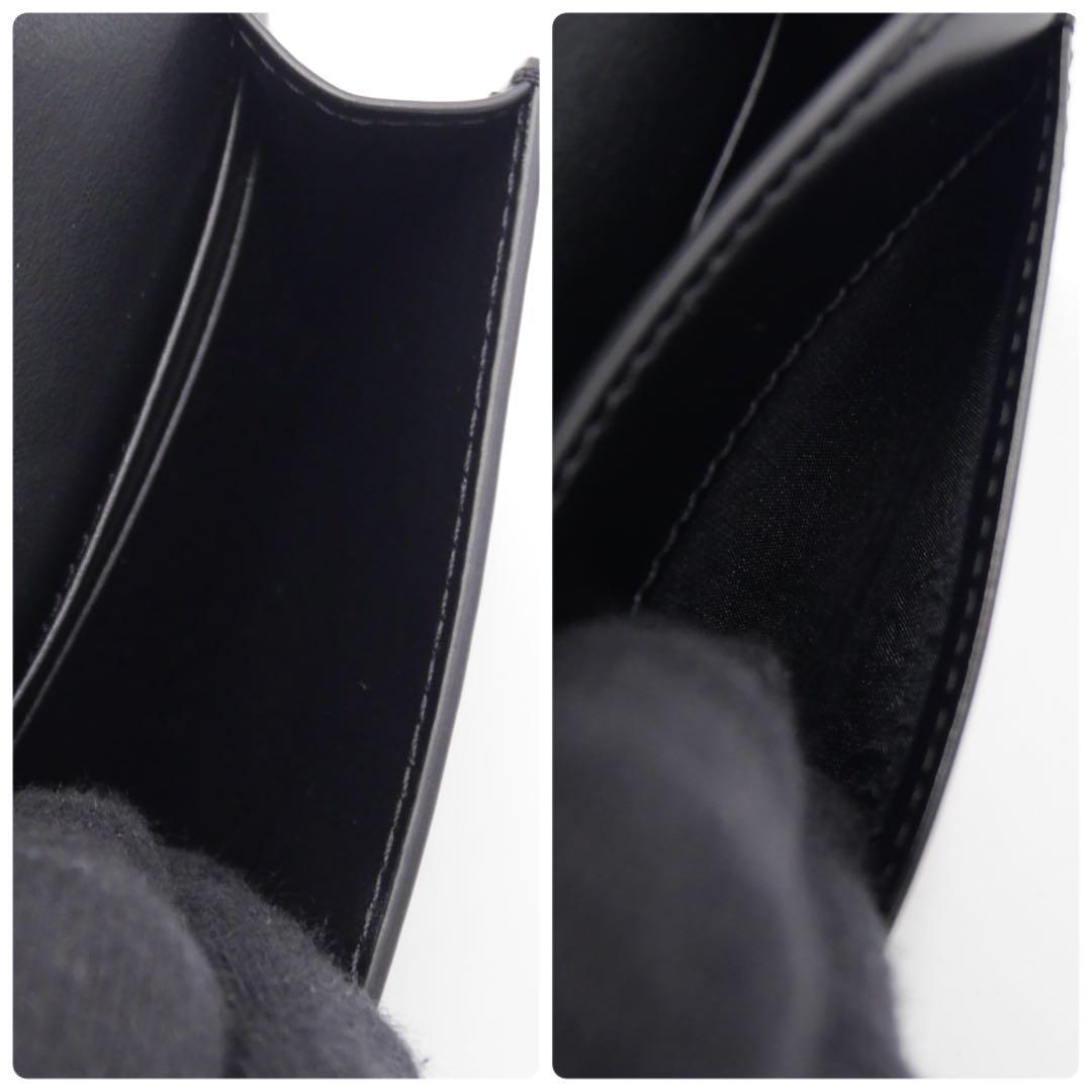 セリーヌ CELINE トリオンフ カードケース 名刺入れ ブラック カーフ