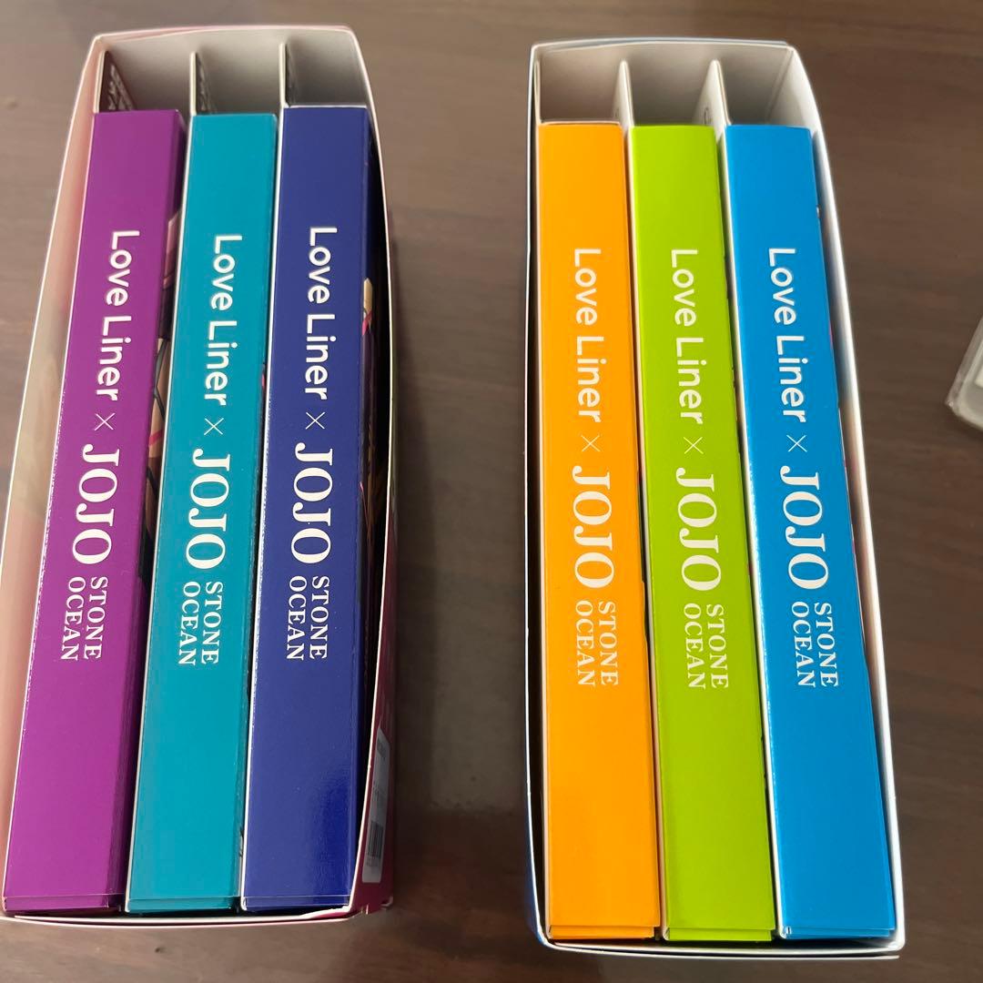 ジョジョ×ラブライナーコラボ アイライナー6本セット アクリルスタンド2枚付