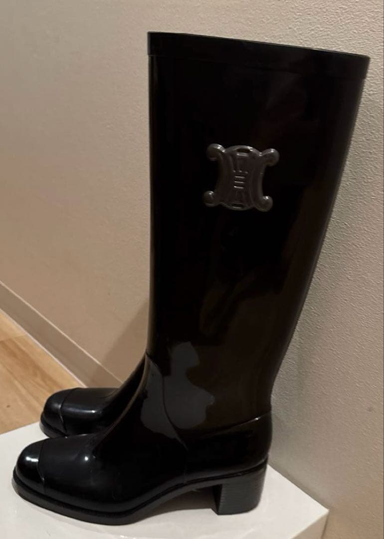 美品✨️本物セリーヌ ♡celine♡トリオンフが可愛い♡レインブーツ