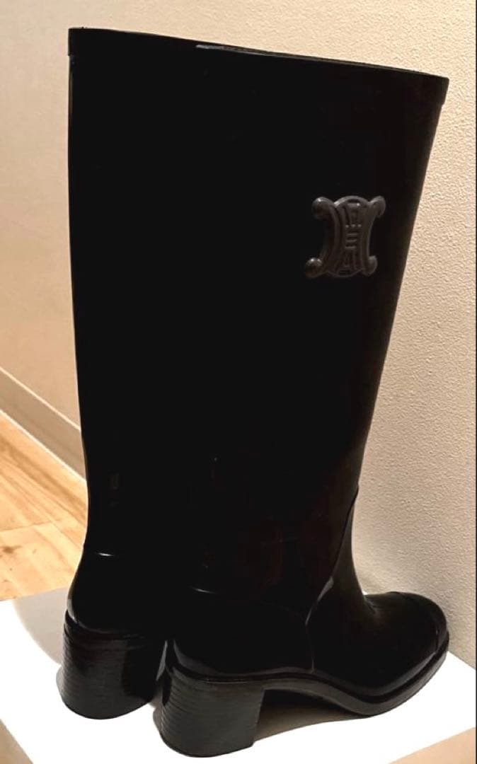 美品✨️本物セリーヌ ♡celine♡トリオンフが可愛い♡レインブーツ