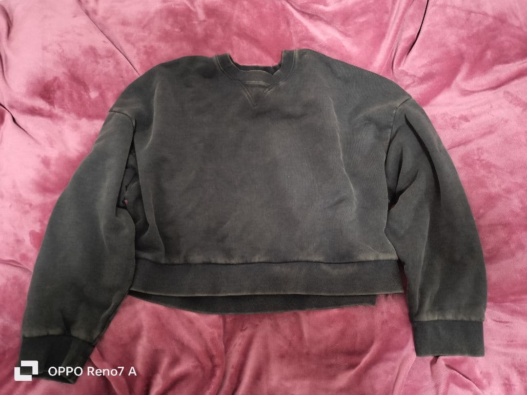 entire studios スウェットトレーナー サイズS ガーメントダイ 黒