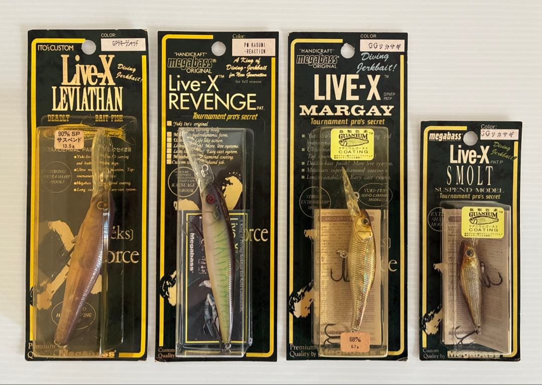 メガバスルアー Live-X シリーズ 4個セット