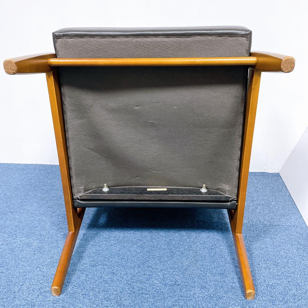 【美品送料込】カリモク60 Kチェア 1人掛けソファ ブラック