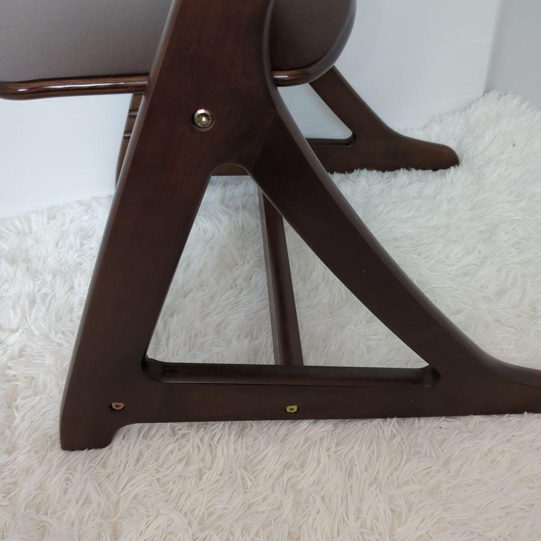 【美品 】大和屋 すくすくハイチェアテーブル＆ガード付き ブラウン