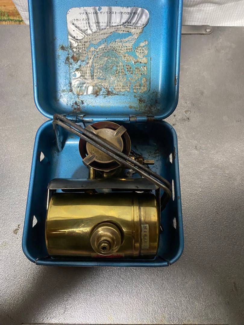 ガソリンストーブ マナスル160 箱ストーブ メンテナンス済 実働品 作動良好品