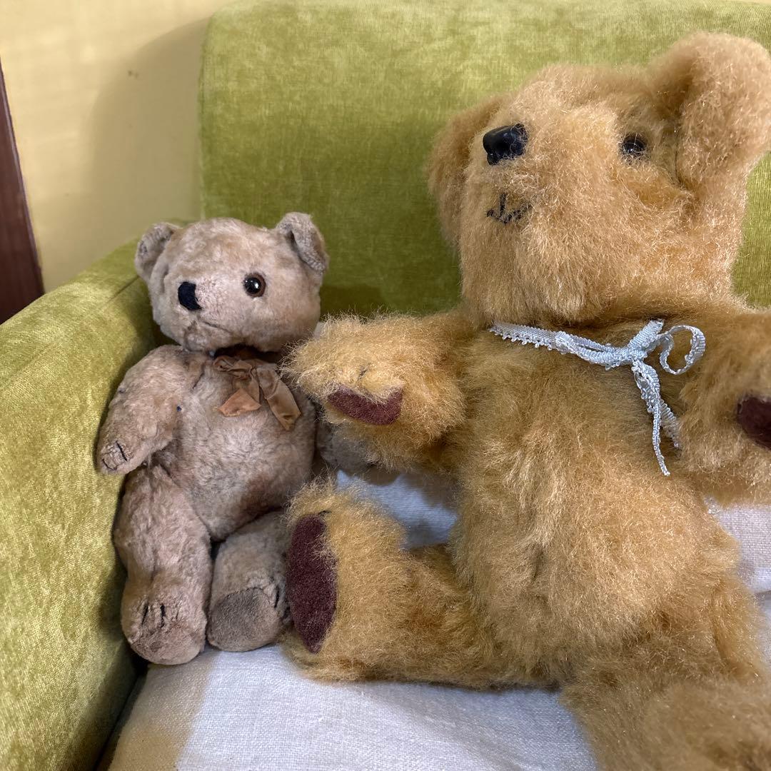 ヴィンテージ テディベアー2体ぬいぐるみ香水入れ