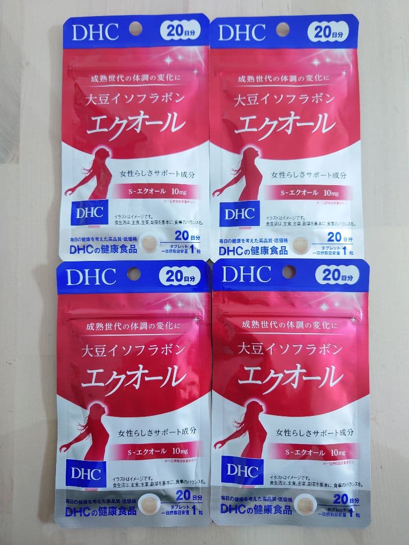 DHC 大豆イソフラボン エクオール 20日分 20粒 4袋