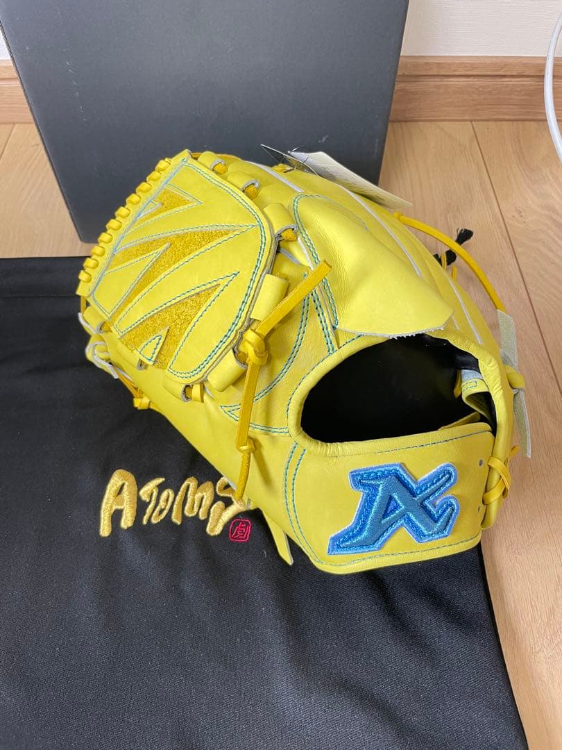 最終価格‼️新品未使用ATOMS アトムズ　西窪職人作成 左投硬式投手用グローブ