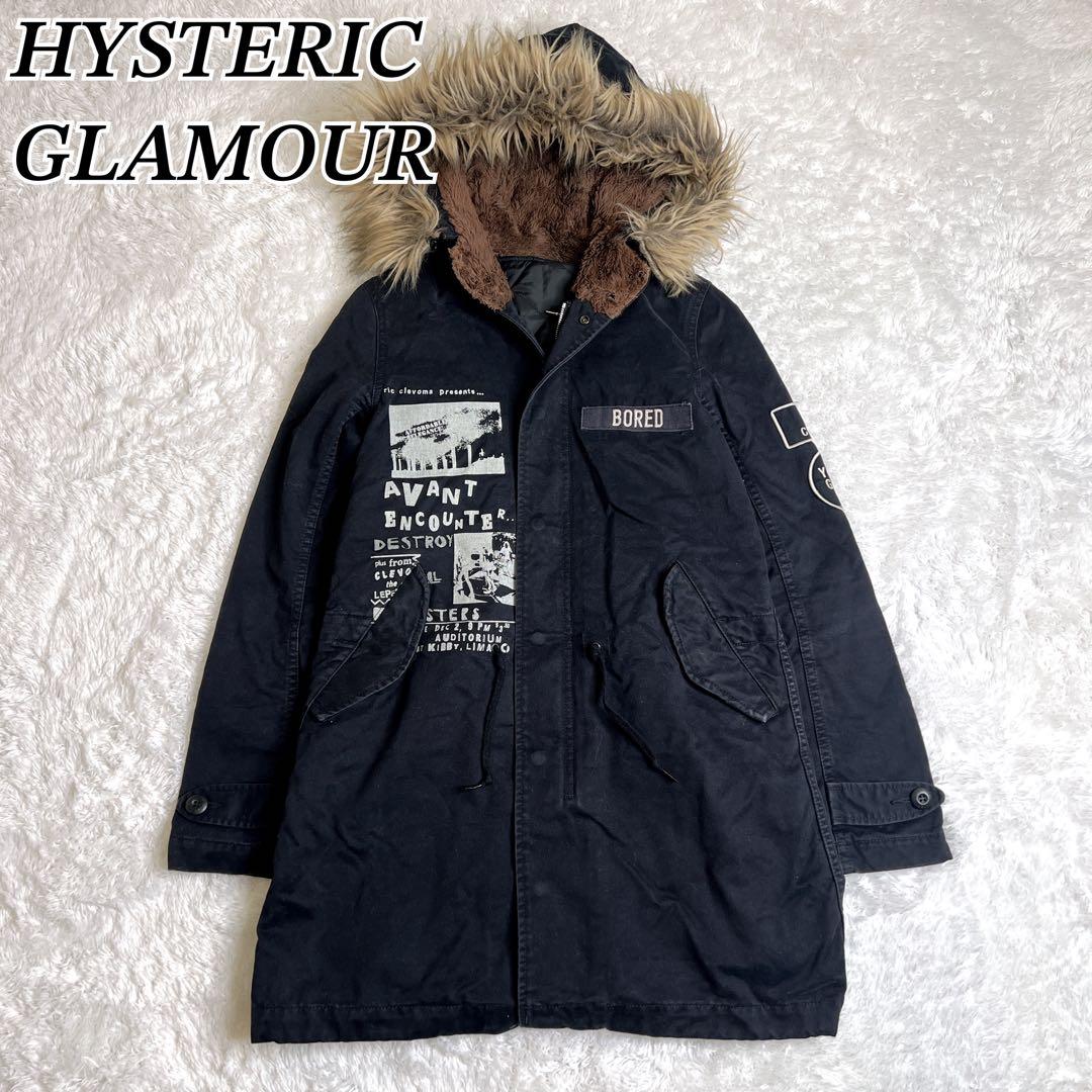 レア✨HYSTERIC GLAMOUR モッズコート プリマロフト ファー 黒