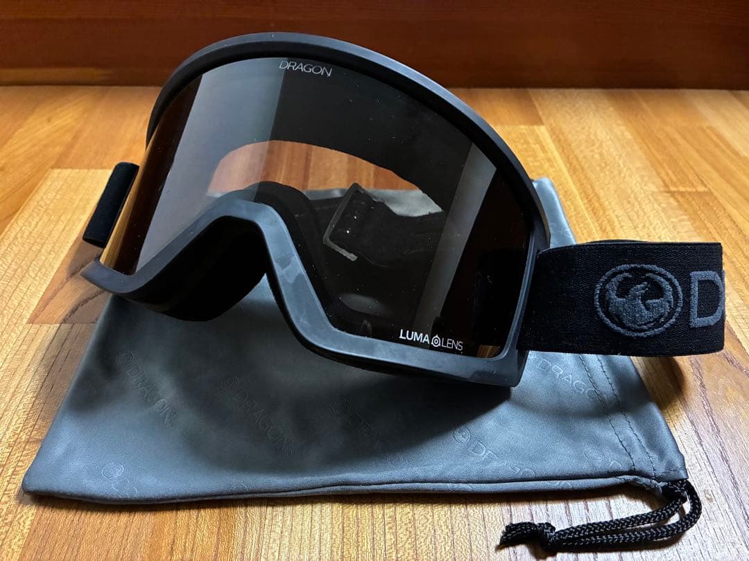 DRAGONドラゴンDX3Lゴーグル ルーマレンズ ダークスモーク ブラック 黒