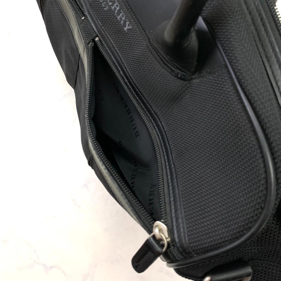 バーバリーゴルフ 2way ボストンバッグ ブラック ロゴ　大容量