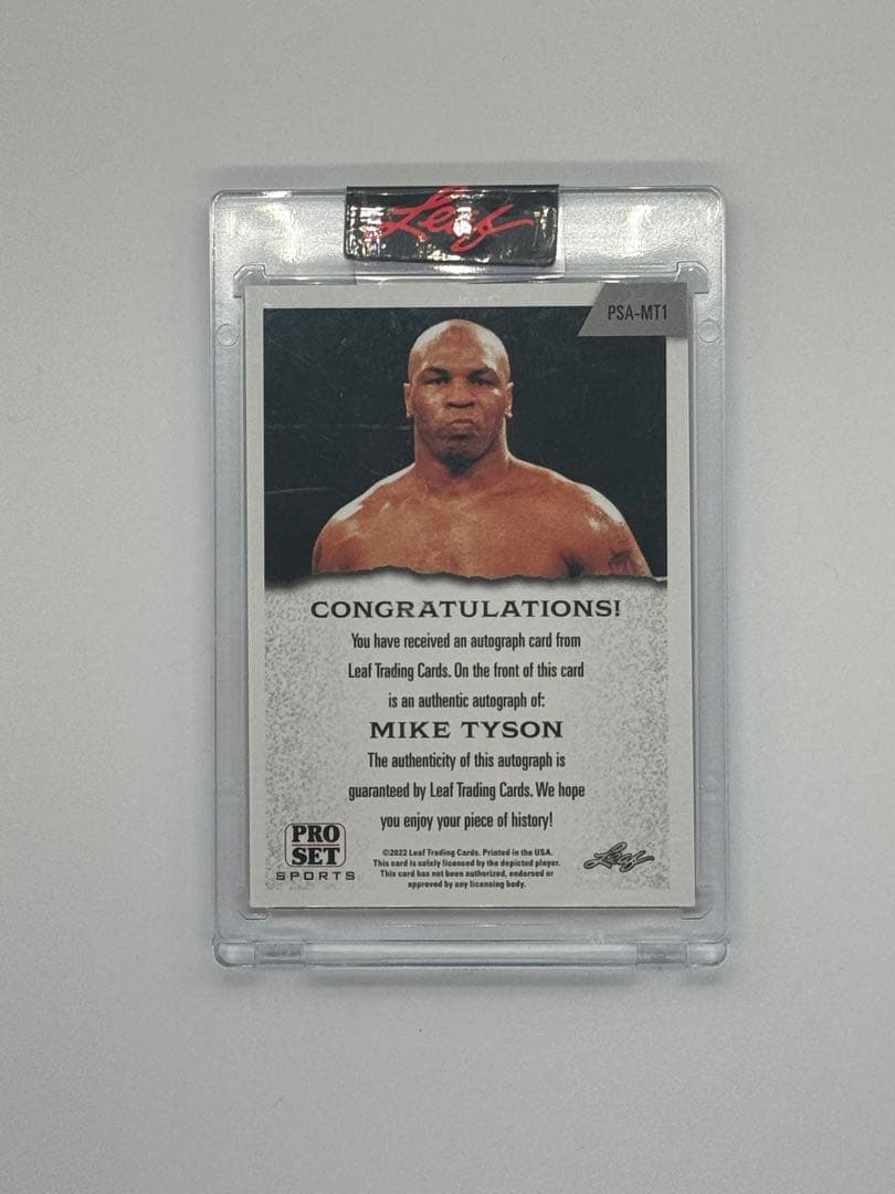 家宝売り出し！世界7枚限定　マイク・タイソン　直筆サインカード