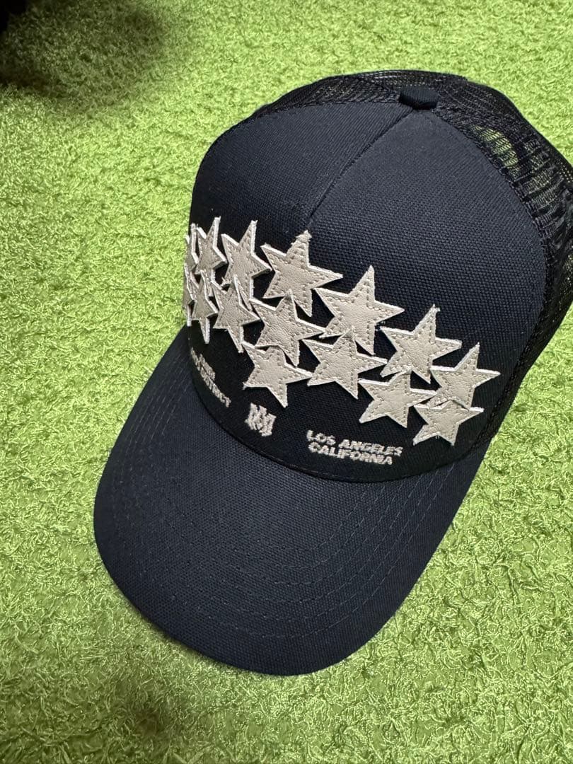 AMIRI STAR TRUCKER HATアミリブラックスタートラッカーハット