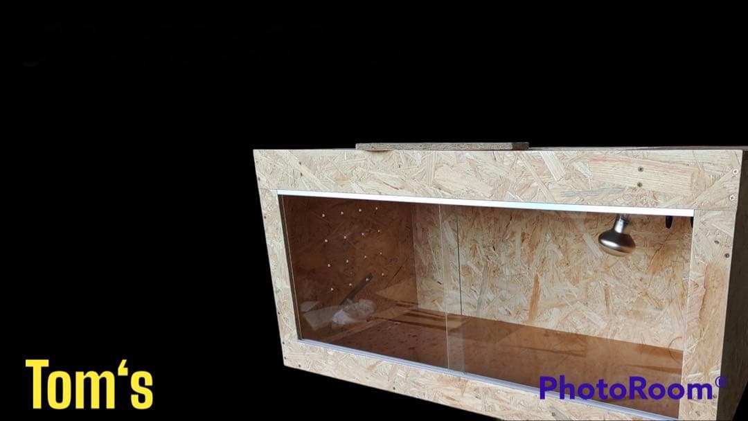 爬虫類ケージ 82×35×40㎝ ガラス同封