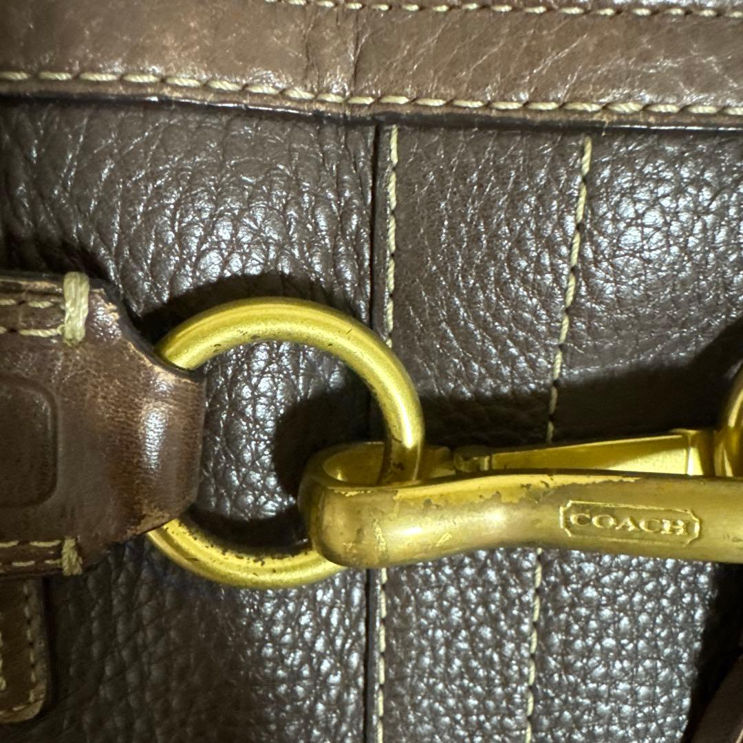 COACH コーチ　トート　ハンドバッグ キャリーオール レザー ブラウン　A4