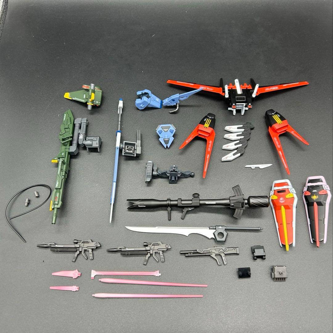 ガンプラ塗装済完成品 EGストライクガンダム三体+オプションパーツセット