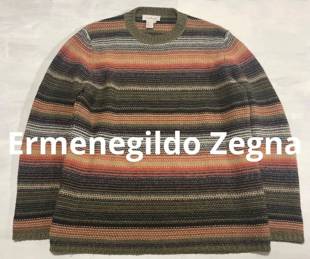 美品 イタリア製 Ermenegildo Zegna カシミア　ニットセーター