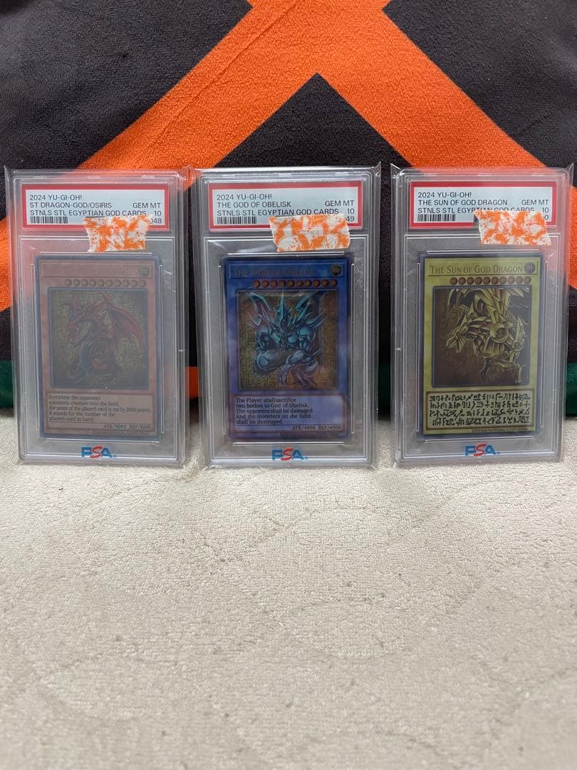 PSA10 連番 三幻神 ステンレス オシリス オベリスク ラー 25th 限定