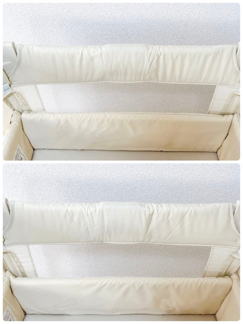 【美品】Aprica アップリカ ココネルエアー　ホワイト　ベビーベッド