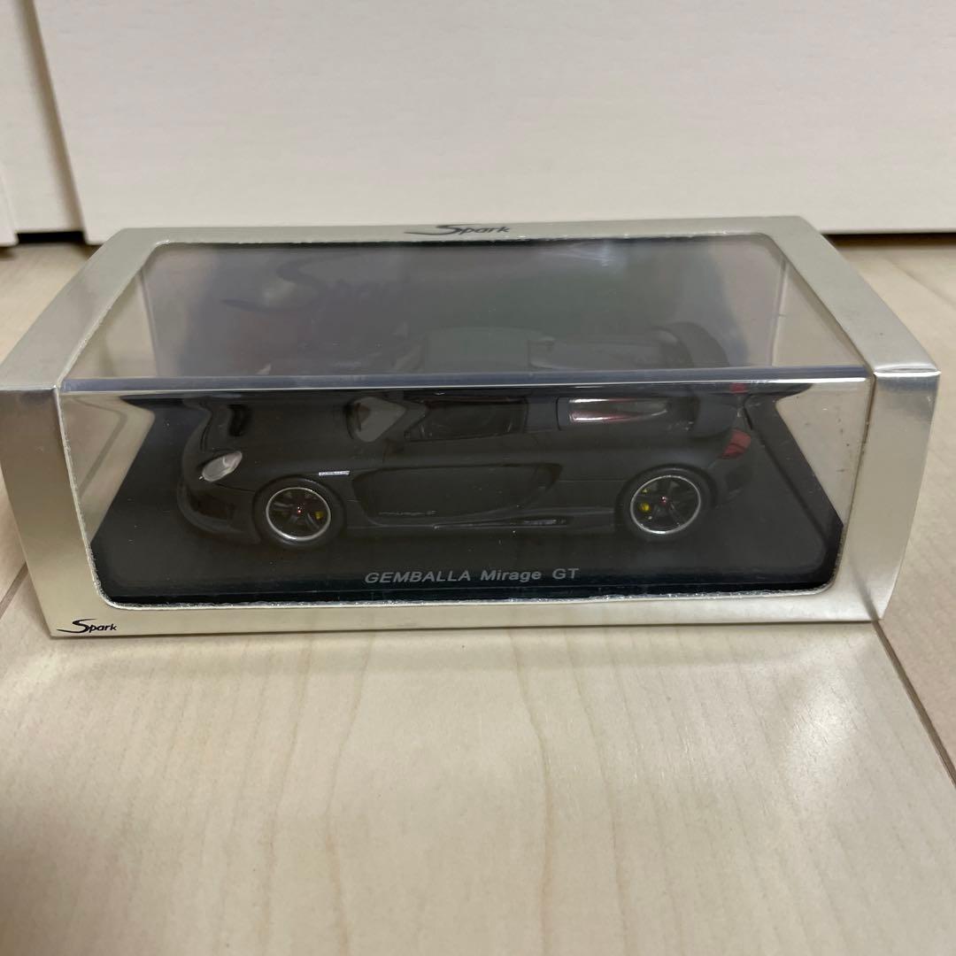 スパーク　1/43 ポルシェ　ゲンバラミラージュGT マットブラック　希少色