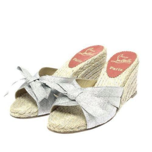 Christian Louboutin ルブタン 靴 シルバー 35 22cm