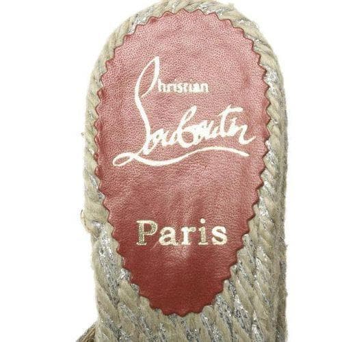 Christian Louboutin ルブタン 靴 シルバー 35 22cm