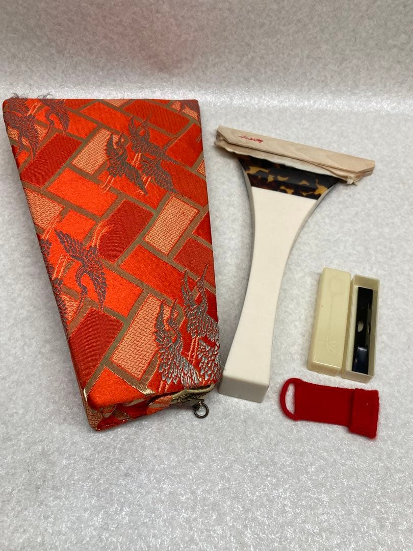 三味線 高級 撥 大きめ 一枚甲 本鼈甲 べっこう バチ 和楽器