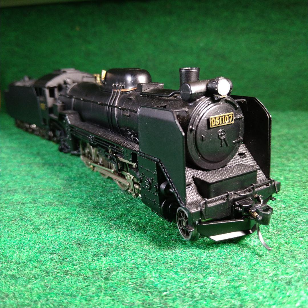 ボ*プ様 HOゲージ 　D51 金属アダチ完成品追加工