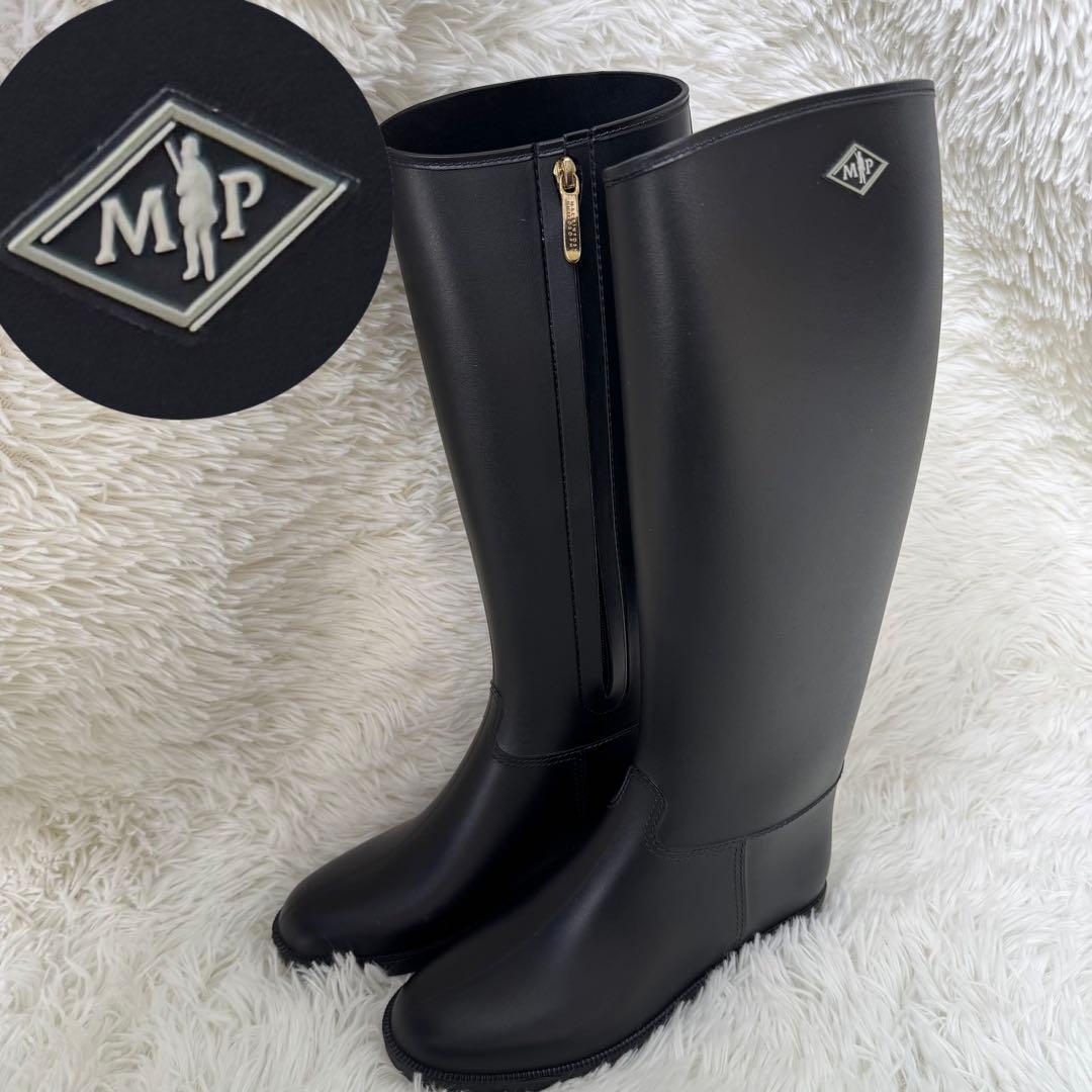 マッキントッシュフィロソフィー ロングレインブーツ ゴールドファスナー