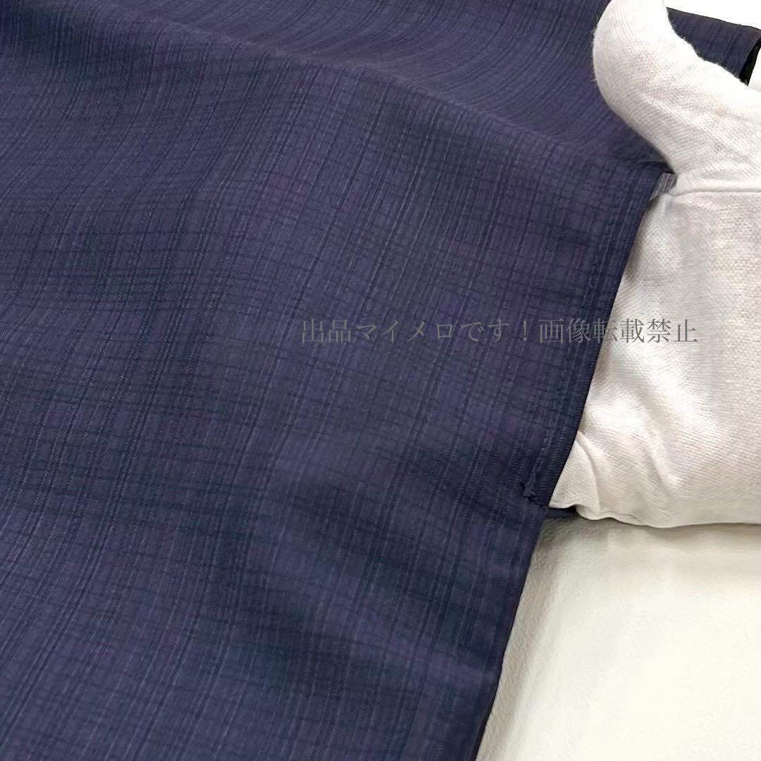 浴衣　夏　単着物　紺色　吸湿速乾　　クール素材　浴衣単品　0701⑨