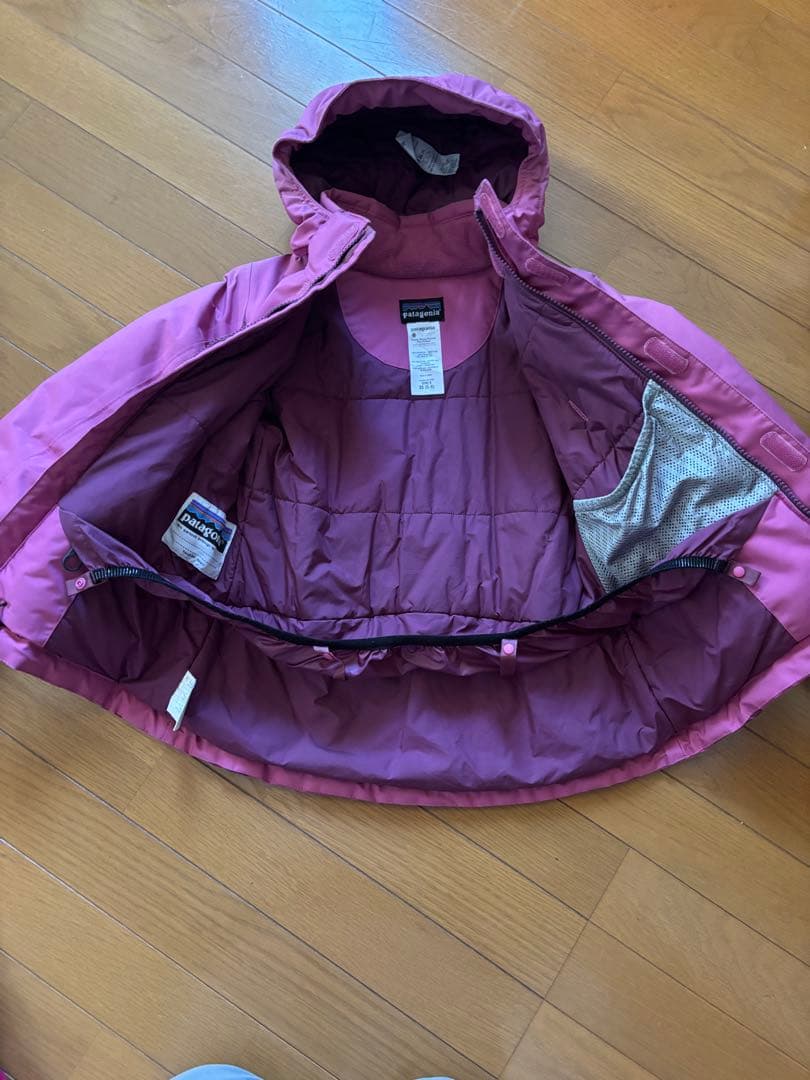 patagonia ピンク スキーウェア ガールズXS