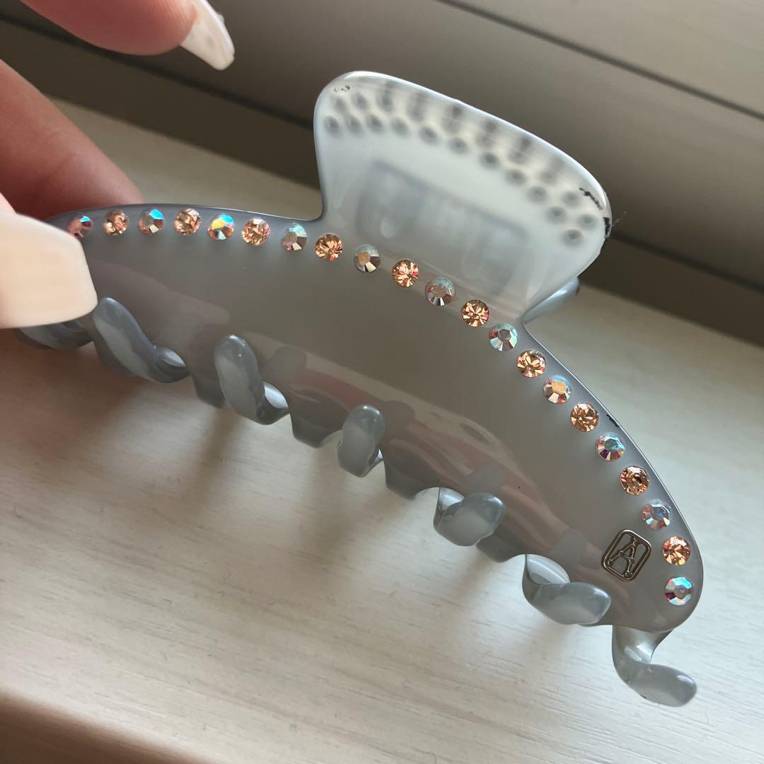 レア❤アレクサンドルドゥパリ　ヘアクリップ　ブルーグレー　オーロラ