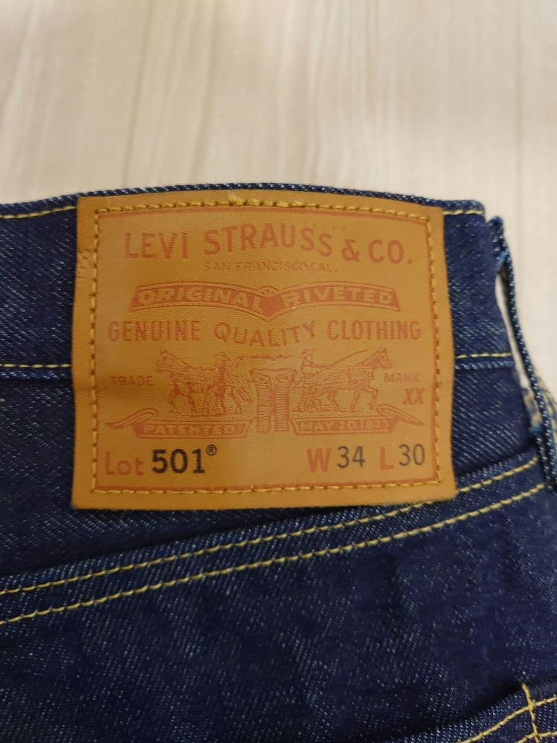 リーバイス(R) 別注 501(R) セルビッジ　リジッド L30 W34